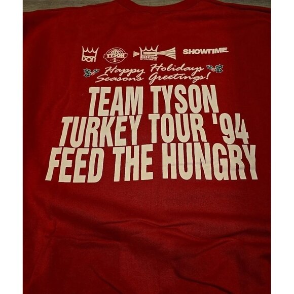 Lot 5 MIKE TYSON DON KING Boxing Sweatshirts Deadstock HOODIE Retro 90s Vintage - Picture 6 of 13